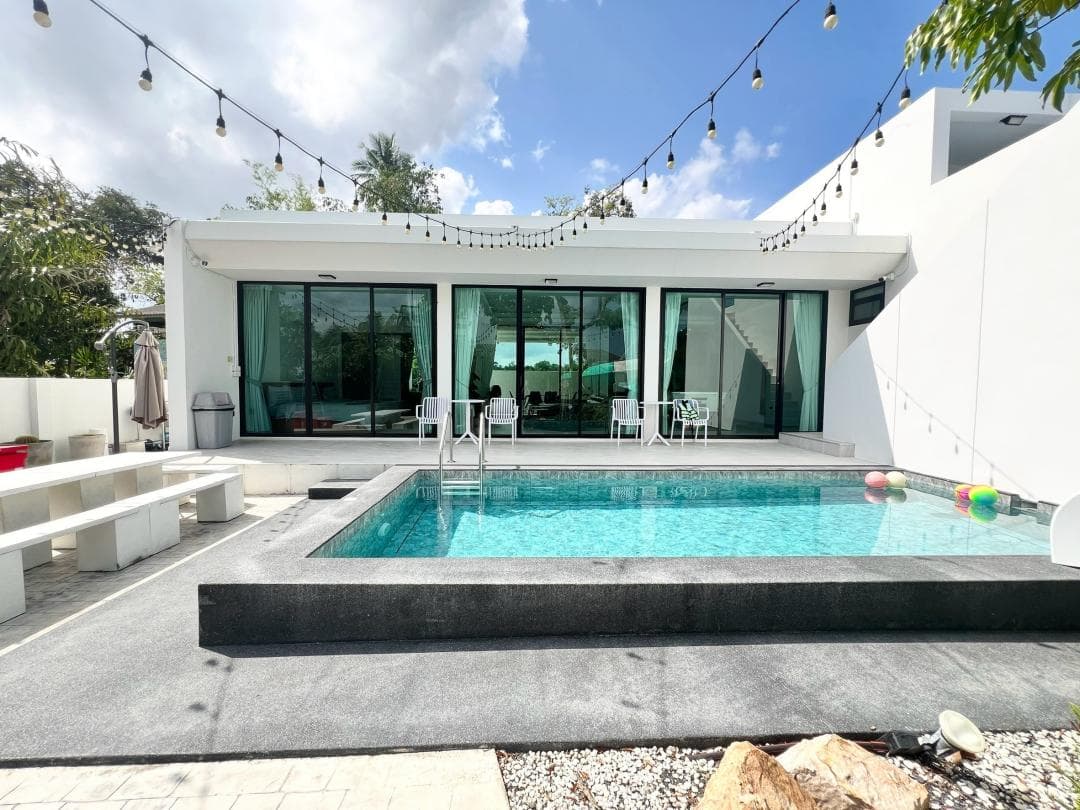 รีวิว 168 Garden Pool Villa พัทยา สระน้ำเกลือส่วนตัว บาร์บีคิว คาราโอเกะ ครบจบ